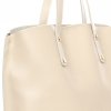GEANȚĂ DIN PIELE shopper bag Genuine Leather bej 6047